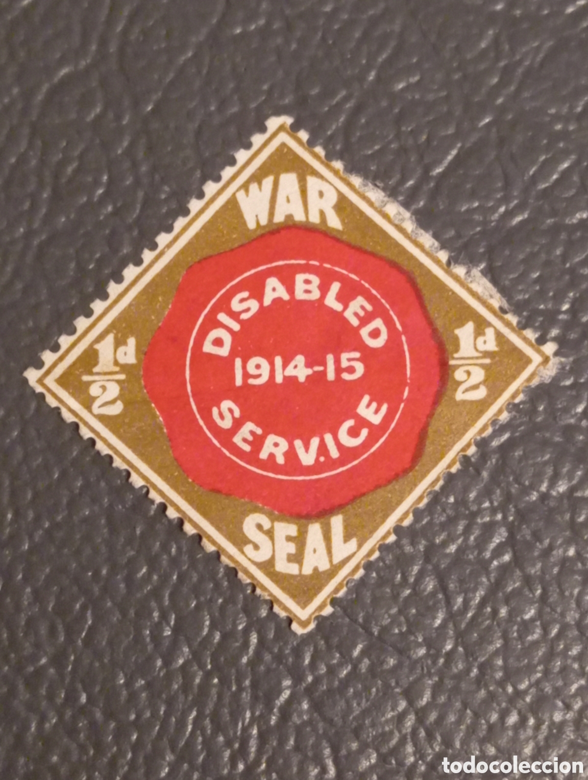 Sellos: Sello Gran Breta&ntilde;a 1915 War Seal Disabled Service 1/2d MH