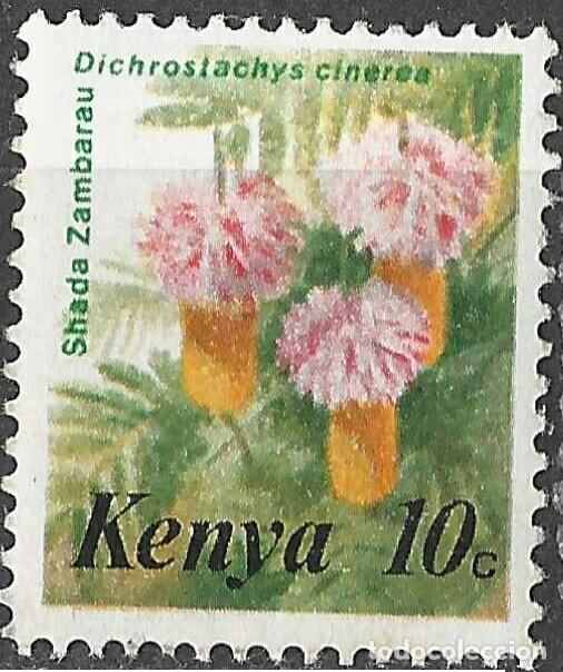 Sellos: KENYA/1983/MH/SC#247/ FLORES / 10c DICHROSTACHYS CINEREA