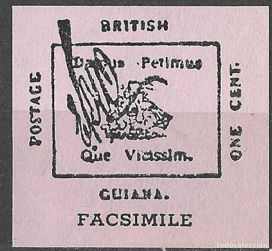 Sellos: BRITISH GUIANA/1856/MNG/SC#13/ REIMPRESION/ FACSIMIL