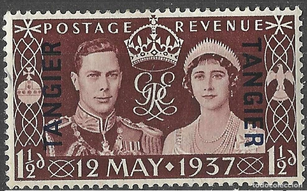 Sellos: GREAT BRITAIN OFFICES ABROAD_MORROCO/1937/MNH/SC#514/ CORONACION KGVI Y QUEEN ELIZABETH / TANGER
