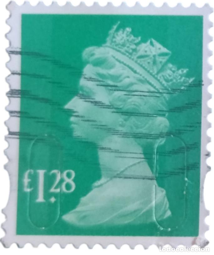 Sellos: GRAN BRETA&Ntilde;A 2014 Isabel II. 1.28 &pound; - Mach&iacute;n. USADO.