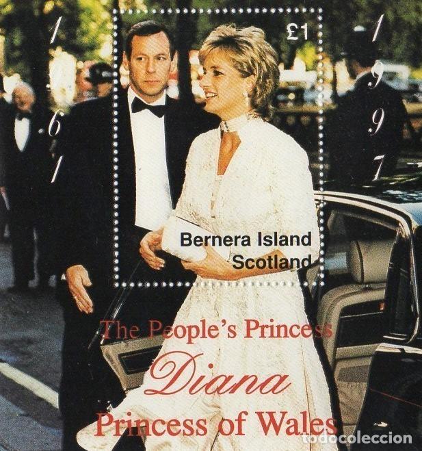 Sellos: GB LOCAL BERNERA 1997 SHEET MNH PRINCESA DIANA REALEZA ROYALTY