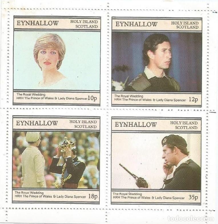 Sellos: GB LOCAL EYNHALLOW 1982 SHEET MNH PRINCE CHARLES PRINCESS DIANA ROYAL WEDDING BODA REAL REALEZA