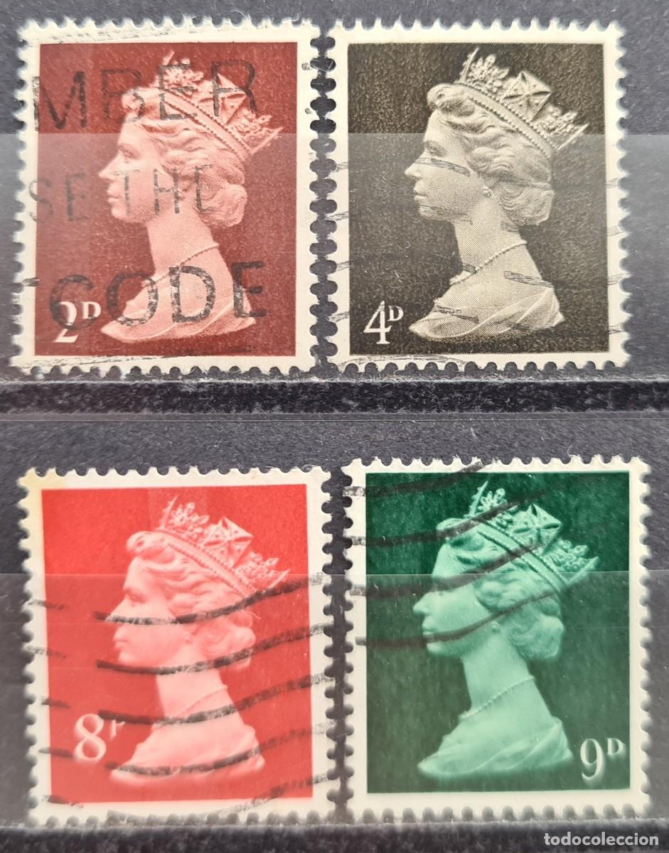 Sellos: Serie de sellos usados de Gran Breta&ntilde;a 1967-70: Elizabeth II