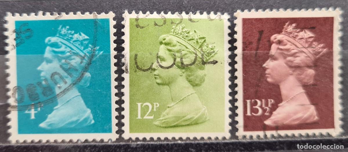 Sellos: Serie de sellos usados de Gran Breta&ntilde;a 1979-80: Elizabeth II