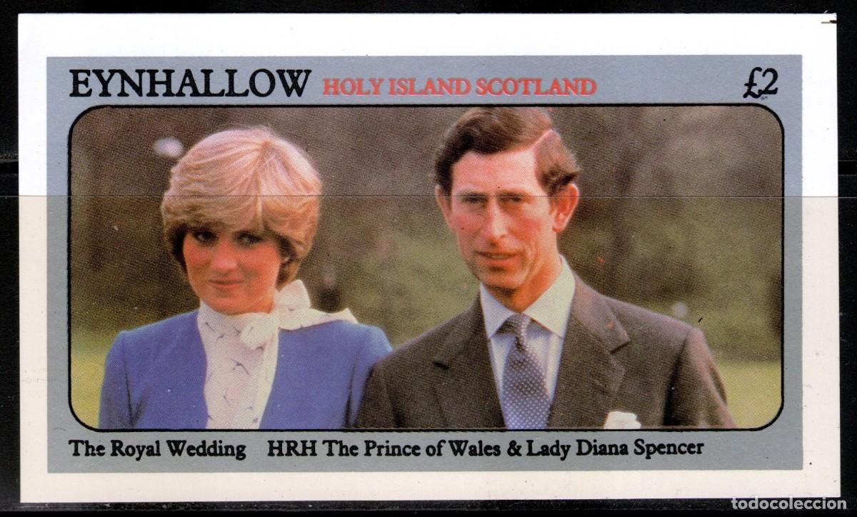 Sellos: GB LOCAL EYNHALLOW 1981 SHEET MNH CHARLES Y DIANA ROYAL WEDDING BODA REAL REALEZA