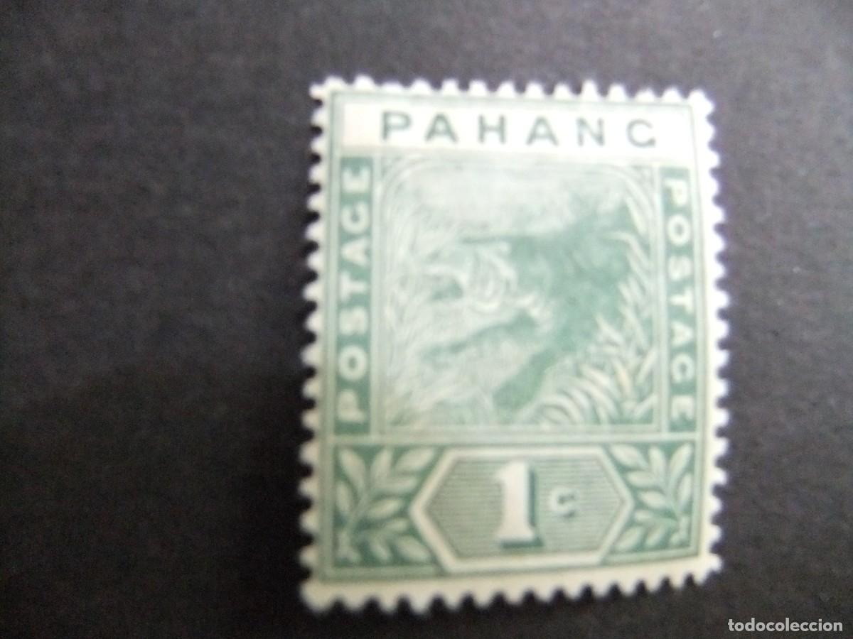 Sellos: 43 PAHANG 1891 1895 / TIGRE / YVERT 5 MH filig. corona CA dent. 14