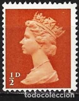 Sellos: Gran Breta&ntilde;a 1968 - Mi 452 ya uu - YT 471 - Reina Isabel II - MNH**