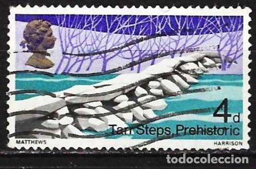 Sellos: Gran Breta&ntilde;a 1968 - Mi 481 - YT 506 - Puente prehistorico de Tarr Stens