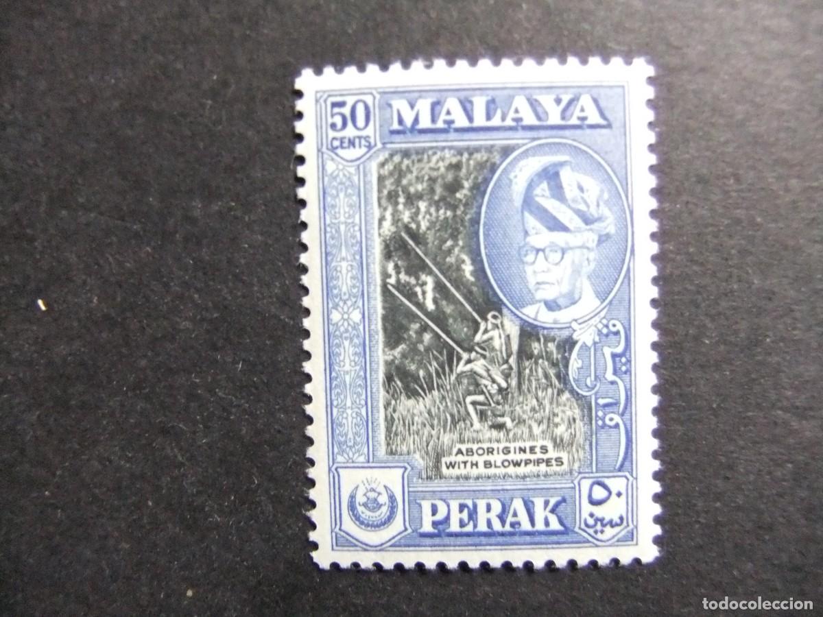 Sellos: 43 PERAK 1957 1961 / INDIGENAS y SULTAN YOUSOUF IZZUDDIN / YVERT 107 MNH