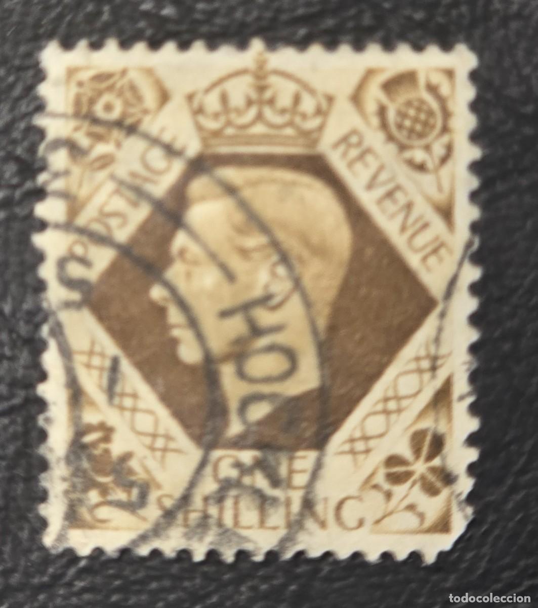 Sellos: SELLO USADO GRAN BRETA&Ntilde;A 1939 REY Rey Jorge VI