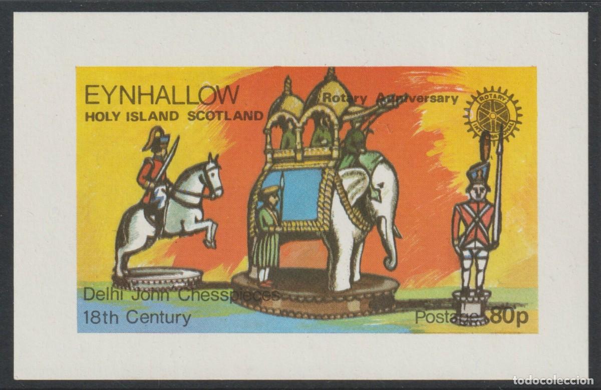 Sellos: GB LOCAL EYNHALLOW 1976 SHEET MNH JUEGO DE AJEDREZ DELHI JOHN CHESS SCHACH XADREZ ECHECS SCACCHI