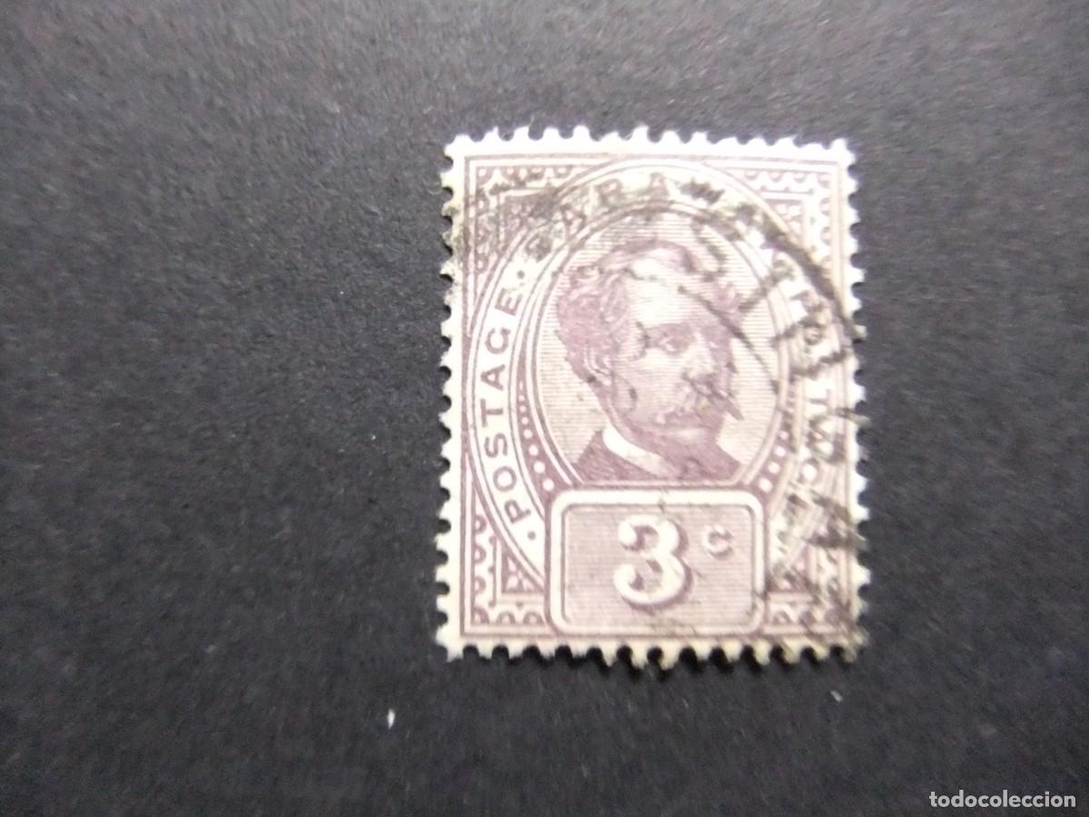 Sellos: 43 SARAWAK 1908 / CHARLES JOHNSON BROOKE / YVERT 47 FU