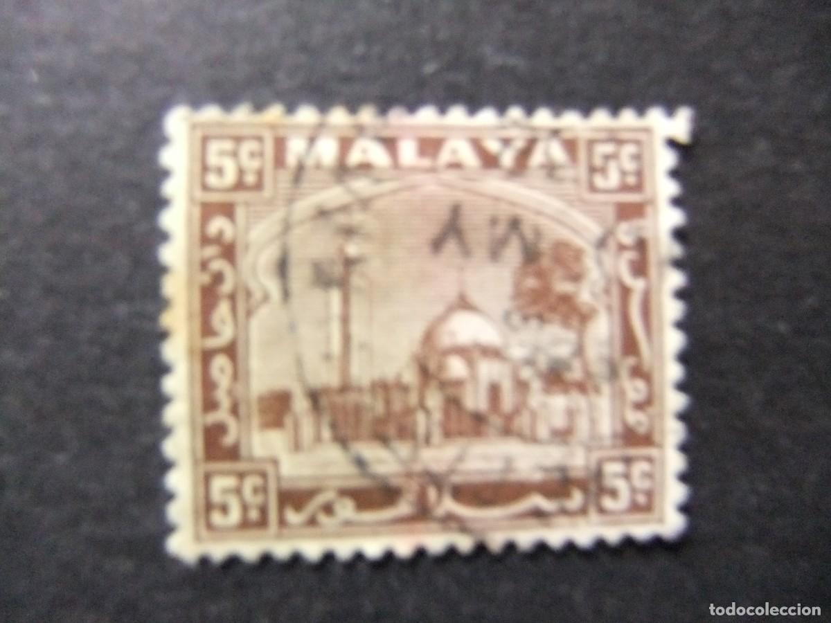 Sellos: 43 SELANGOR 1935 1941 / MEZQUITA del PALACIO de KLANG / YVERT 32 FU