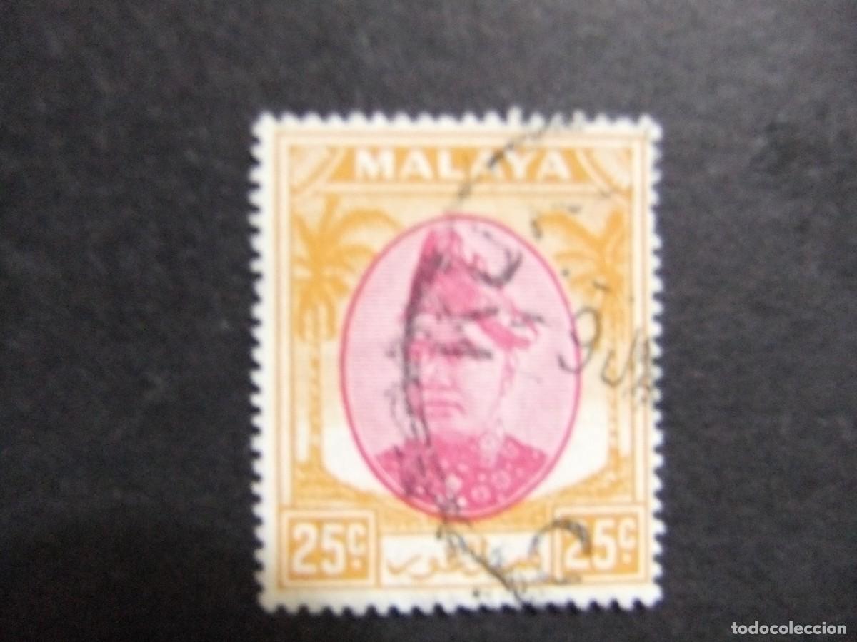 Sellos: 43 SELANGOR 1949 1955 / SULTAN HISAMUDDIN ALAM / YVERT 56 FU