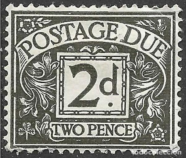 Sellos: GREAT BRITAIN/1968-9/MH/SC#J68/POSTAGE DUE STAMPS/ 2p , UNWMK