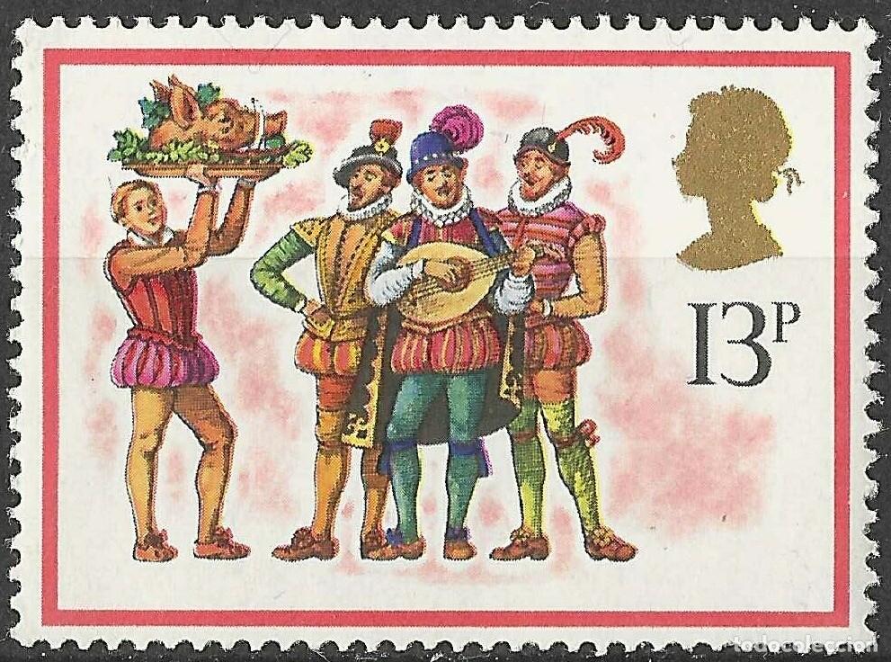 Sellos: GREAT BRITAIN/1978/MNH/SC#850/ NAVIDADES/ QEII / 13p