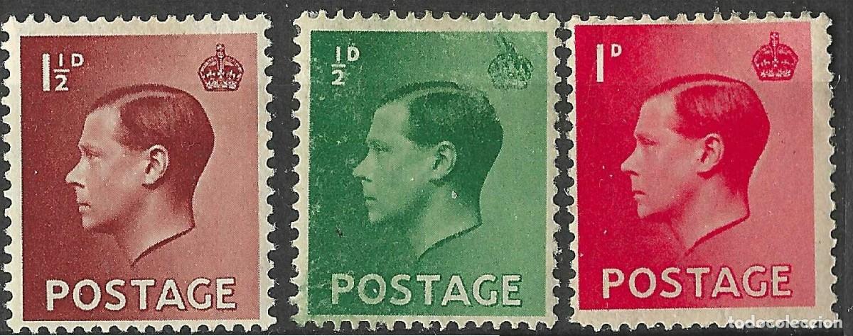 Sellos: GREAT BRITAIN/1936/MH/SC#230-2/ REY EDUARDO VIII / KEVIII
