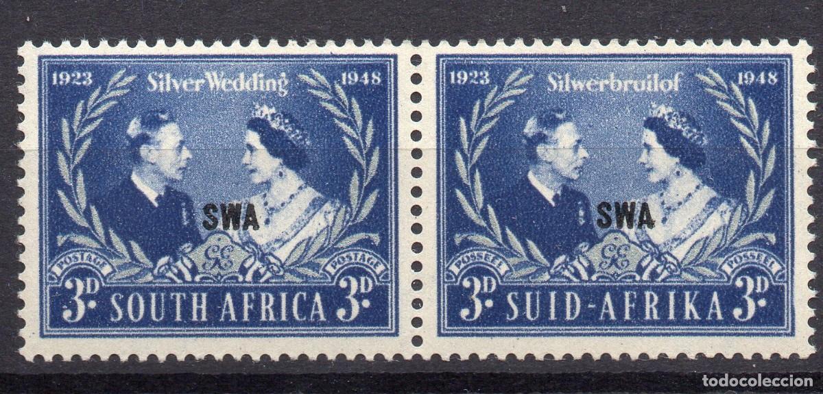 Sellos: SOUTH WEST AFRICA/1948/MH/SC#159/25&ordm; ANIV BODA DE REY JORGE VI & REINA ELIZABETH / KGVI