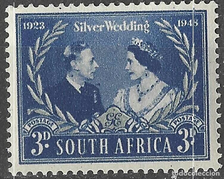 Sellos: SOUTH AFRICA/1948/MH/SC#106a/25&ordm; ANIV BODA DE REY JORGE VI & REINA ELIZABETH / KGVI