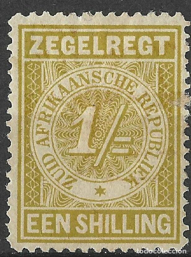 Sellos: TRANSVAAL/1886/MH/SC#REVENUE 1/ ESCUDOS DE ARMAS / REVENUE STAMP / 1sh