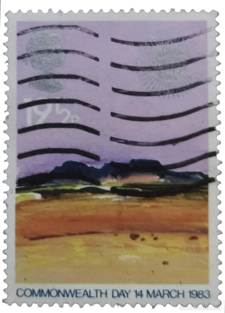Sellos: GRAN BRETA&Ntilde;A 1983 D&iacute;a de la Commonwealth. USADO.