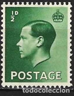 Sellos: Gran Breta&ntilde;a 1936 - Mi 193x - YT 205 - Rey Edouardo VIII - MNH**