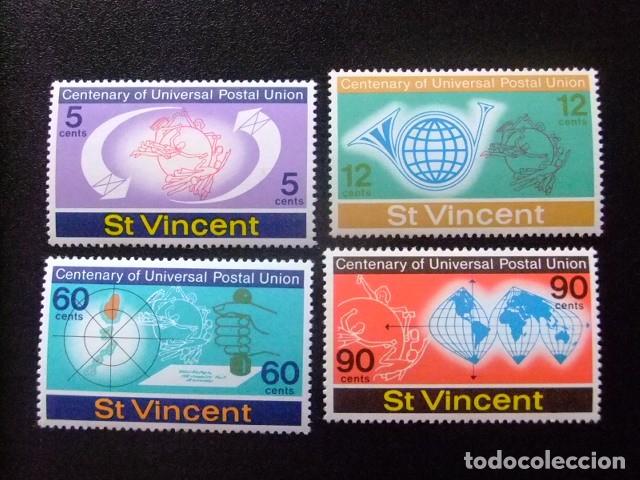 Sellos: 52 ST. VINCENT 1974 / CENTENARIO de U.P.U. / YVERT 357 / 360 MNH