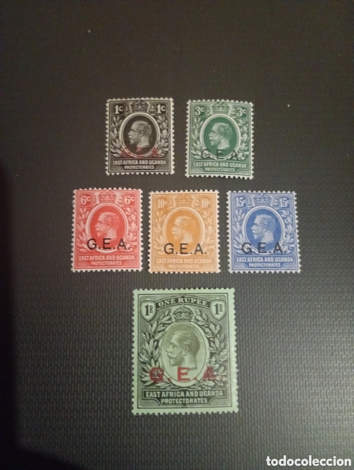 Sellos: Tanganica East &Aacute;frica and Uganda Protectorate GEA Jorge V