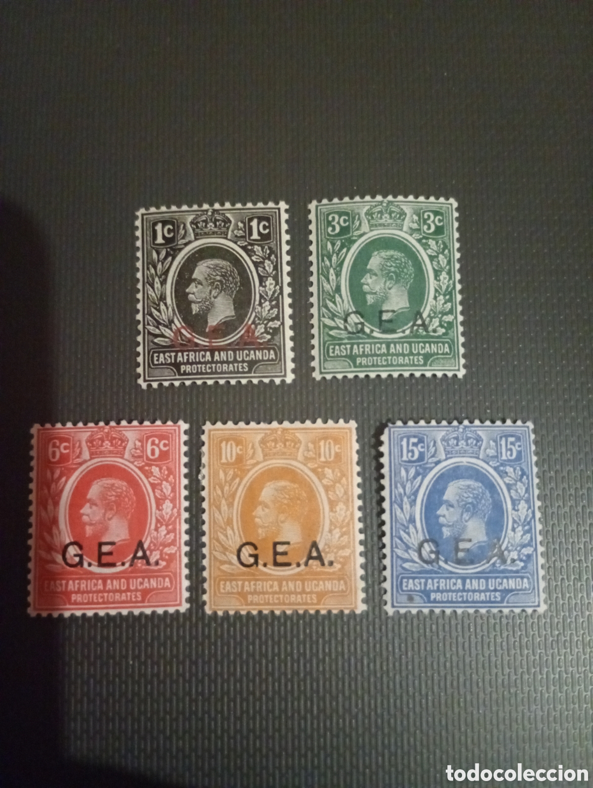 Sellos: Tanganica East &Aacute;frica and Uganda Protectorate GEA Jorge V