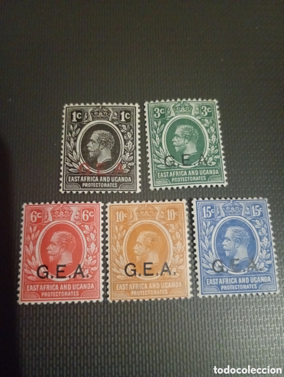 Sellos: Tanganica East &Aacute;frica and Uganda Protectorate GEA Jorge V