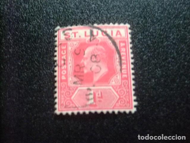 Sellos: 52 ST. LUCIA clasic. 1907 / KING EDOUARD VII / YVERT 55 FU