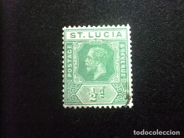 Sellos: 52 ST. LUCIA clasic. 1912 / KING GEORGE V / YVERT 61 FU