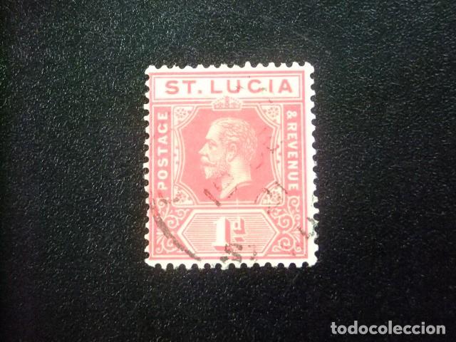 Sellos: 52 ST. LUCIA clasic. 1912 / KING GEORGE V / YVERT 62 FU