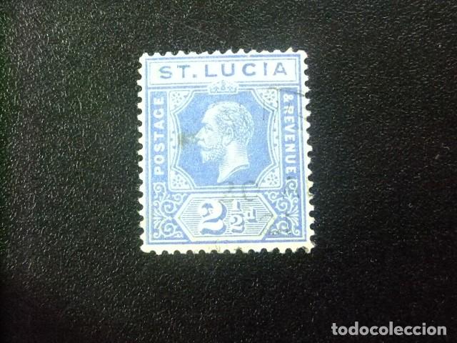 Sellos: 52 ST. LUCIA clasic. 1912 / KING GEORGE V / YVERT 63 FU