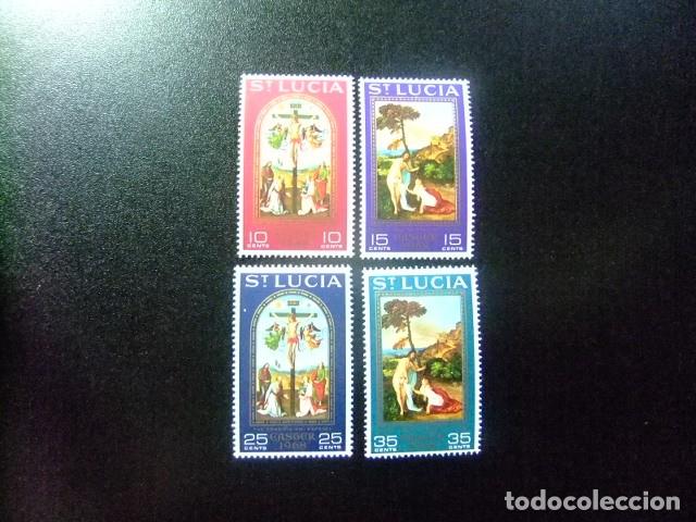 Sellos: 52 ST. LUCIA 1968 / NAVIDAD NO&Euml;L - PINTURAS RELIGIOSAS / YVERT 229 / 232 MNH