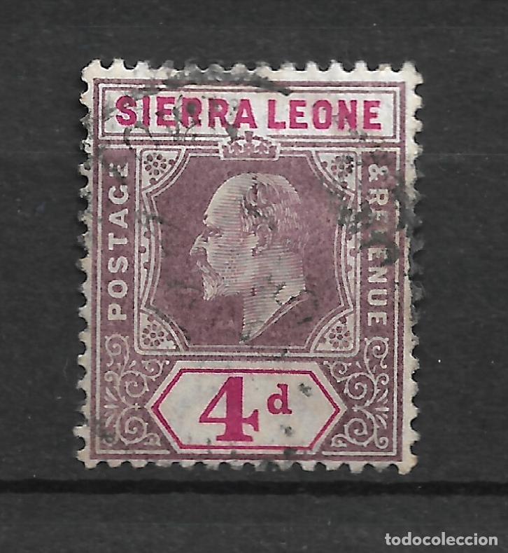 Sellos: gran breta&ntilde;a sierra leona 1904 scott 83 usado 8&euro;- 18/5