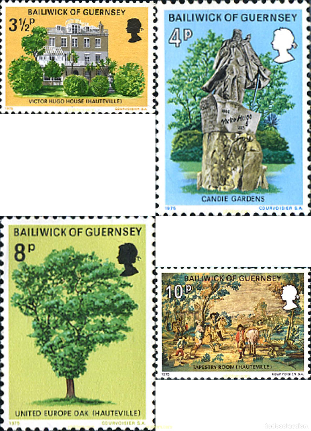 Briefmarken: 167244 MNH GUERNSEY 1975 EXILIO DE VICTOR HUGO A GUERNSEY
