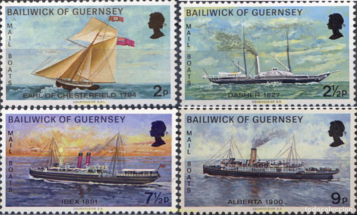 Briefmarken: 167189 MNH GUERNSEY 1972 BARCOS DE CORREO