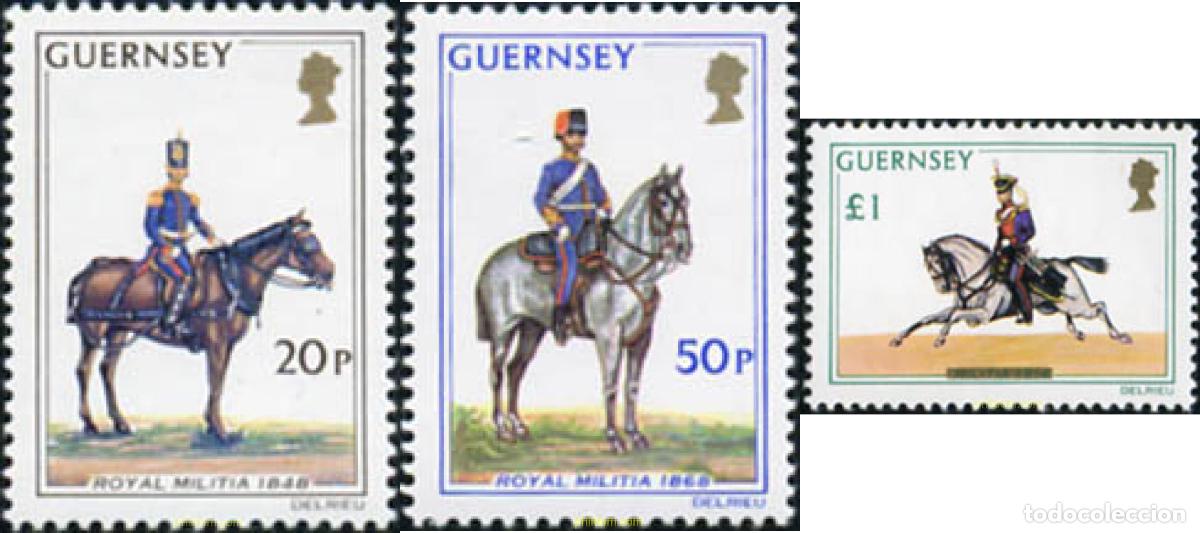 Briefmarken: 66168 MNH GUERNSEY 1975 MILICIA