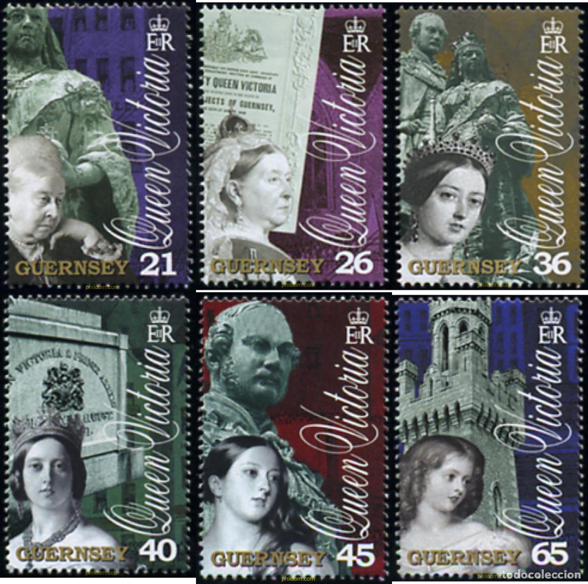 Briefmarken: 90868 MNH GUERNSEY 2001 CENTENARIO DE LA MUERTE DE LA REINA VICTORIA