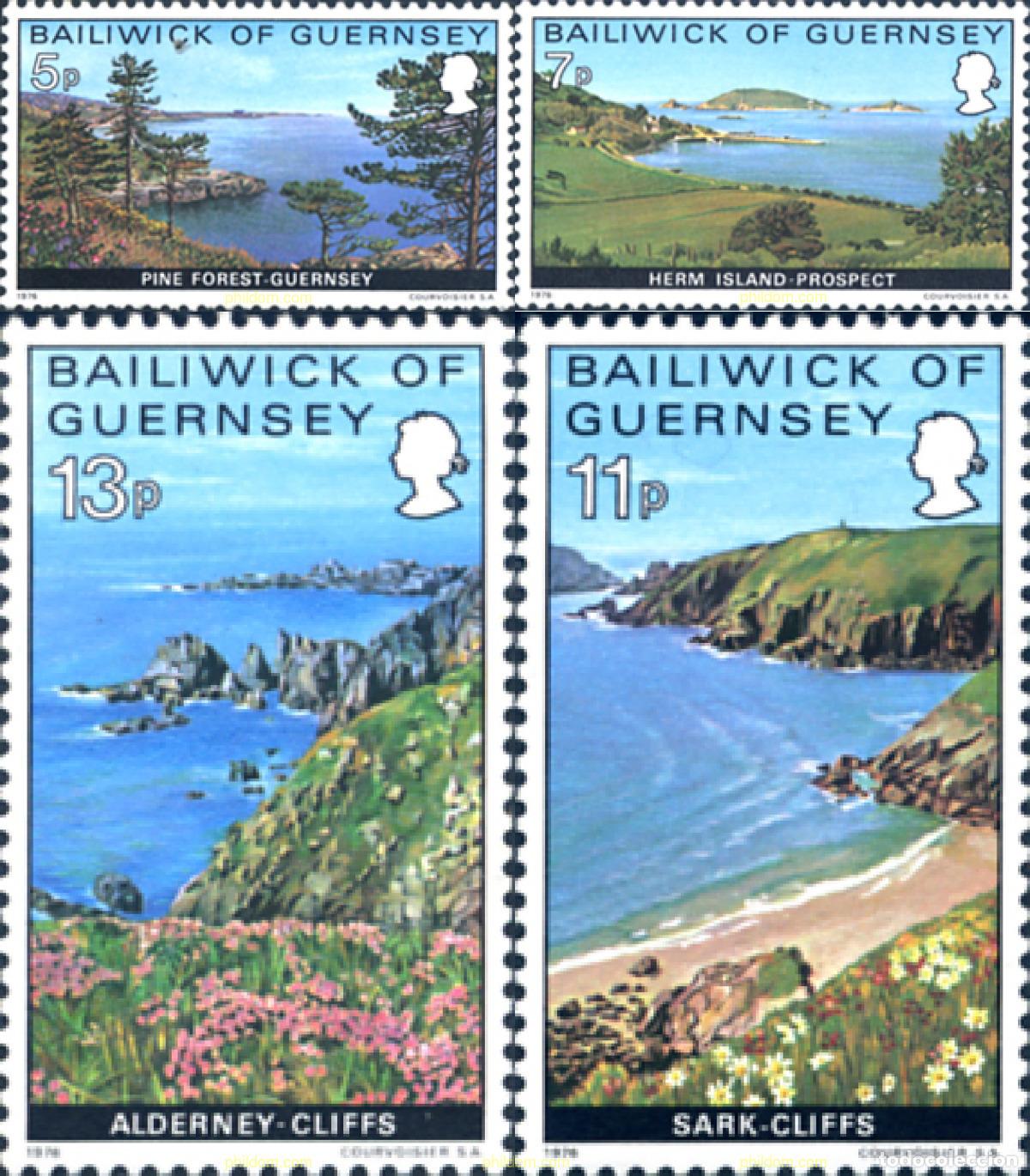 Briefmarken: 167265 MNH GUERNSEY 1976 VISTAS