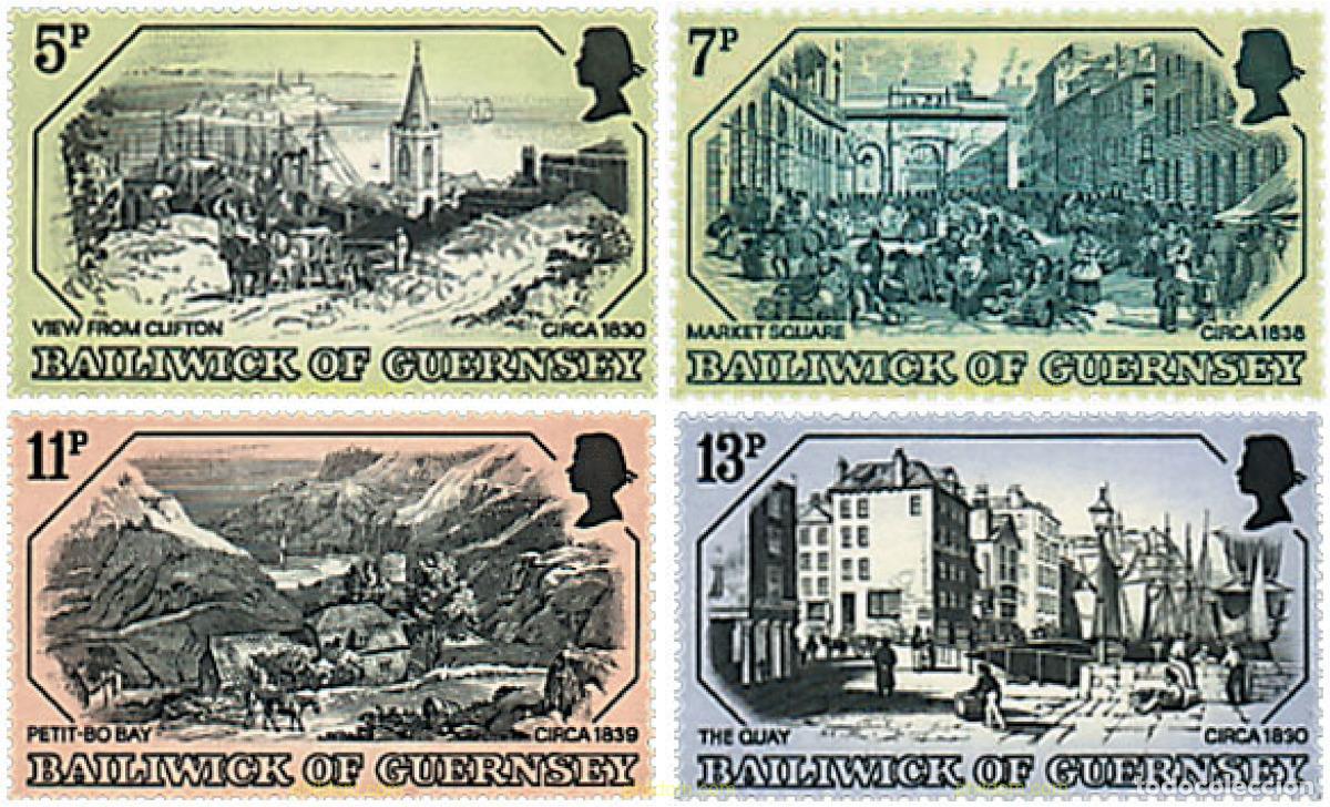 Briefmarken: 66171 MNH GUERNSEY 1978 ANTIGUOS GRABADOS DE GUERNSEY