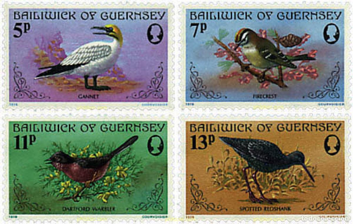 Briefmarken: 66170 MNH GUERNSEY 1978 PAJAROS DE LA ISLA