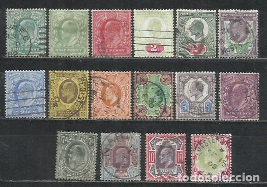 Sellos: G174N-LOTE SELLOS 153,00&euro; REY EDUARDO VII 1902-1911 INGLATERRA, REINO UNIDO, GRAN BRETA&Ntilde;A