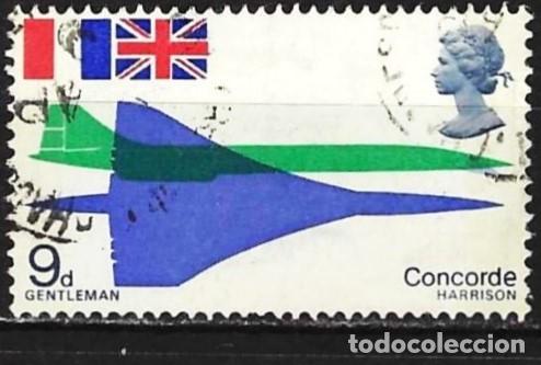 Sellos: Gran Breta&ntilde;a 1969 - Mi 505 - YT 556 - Avi&oacute;n &rdquo; Concorde &rdquo;