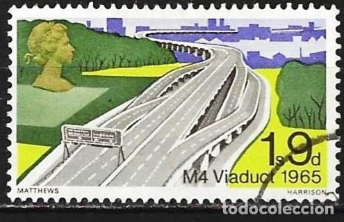 Sellos: Gran Breta&ntilde;a 1968 - Mi 484 - YT 509 - Viaducto de autopista