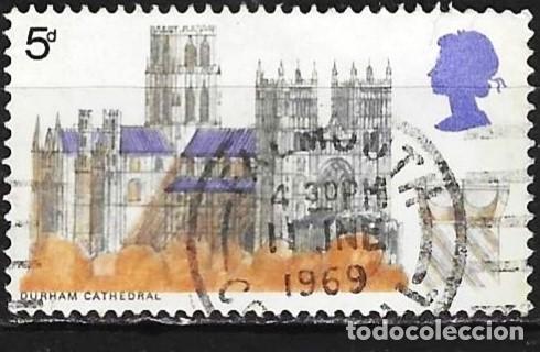 Sellos: Gran Breta&ntilde;a 1969 - Mi 516 - YT 564 - Catedral de Durham