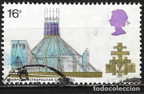 Sellos: Gran Breta&ntilde;a 1969 - Mi 521 - YT 568 - Catedral de Liverpool