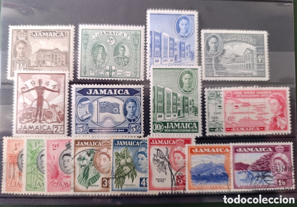 Sellos: Lote de sellos usados Jamaica colonias inglesas brit&aacute;nicas colonies 2